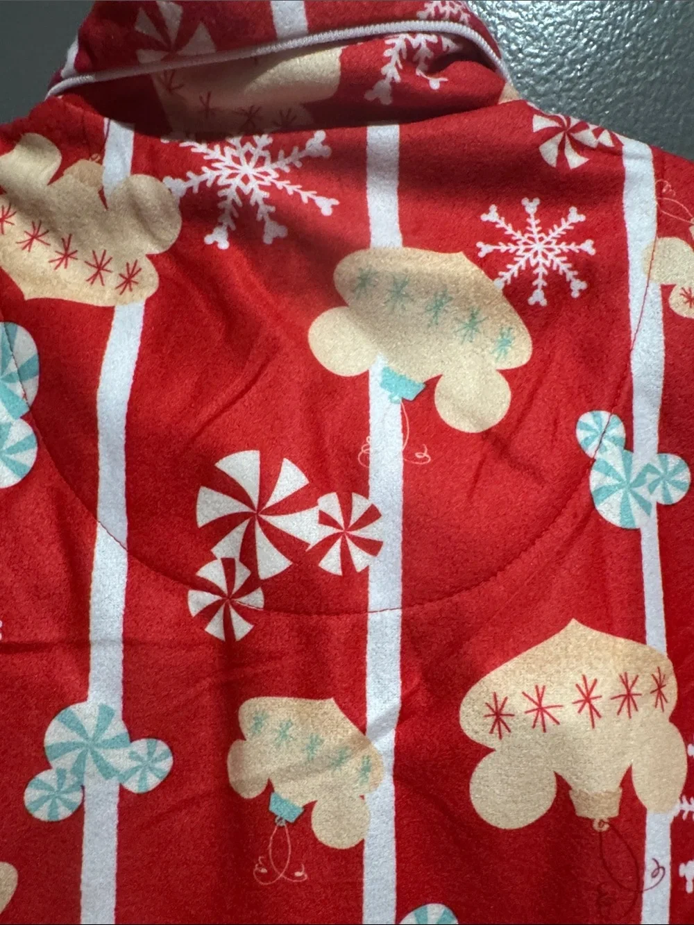 Disney Red Mickey Holiday Print Two-Piece Pajama Set